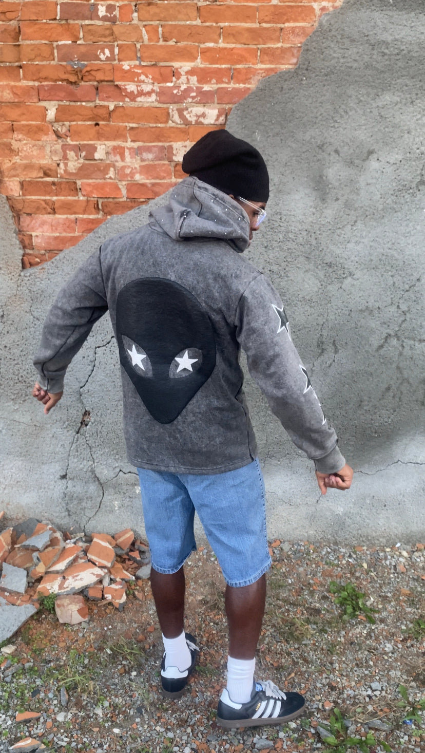 Grey FFI Alien Hoodie