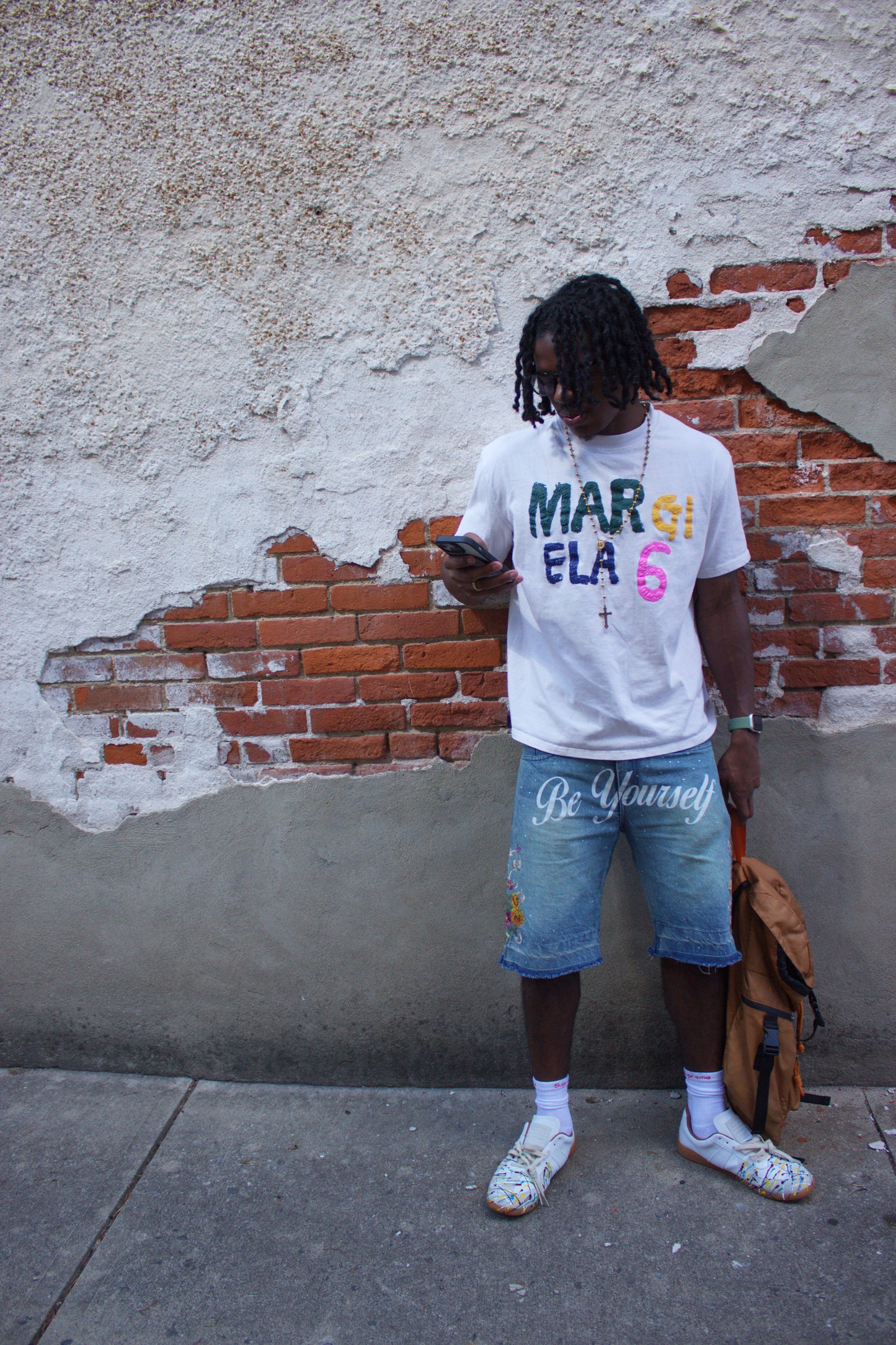 BE YOURSELF FLORAL JORTS